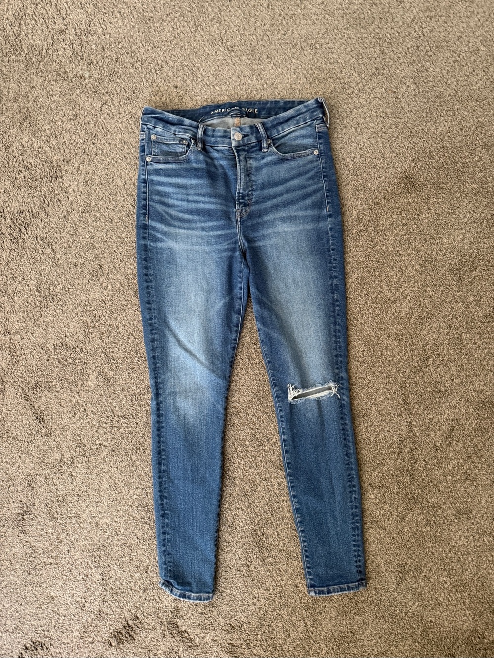 American Eagle High-Rise Skinny Jeans - Blue
